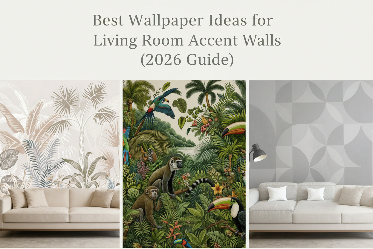 Best Wallpaper Ideas for Living Room Accent Walls (2026 Guide)