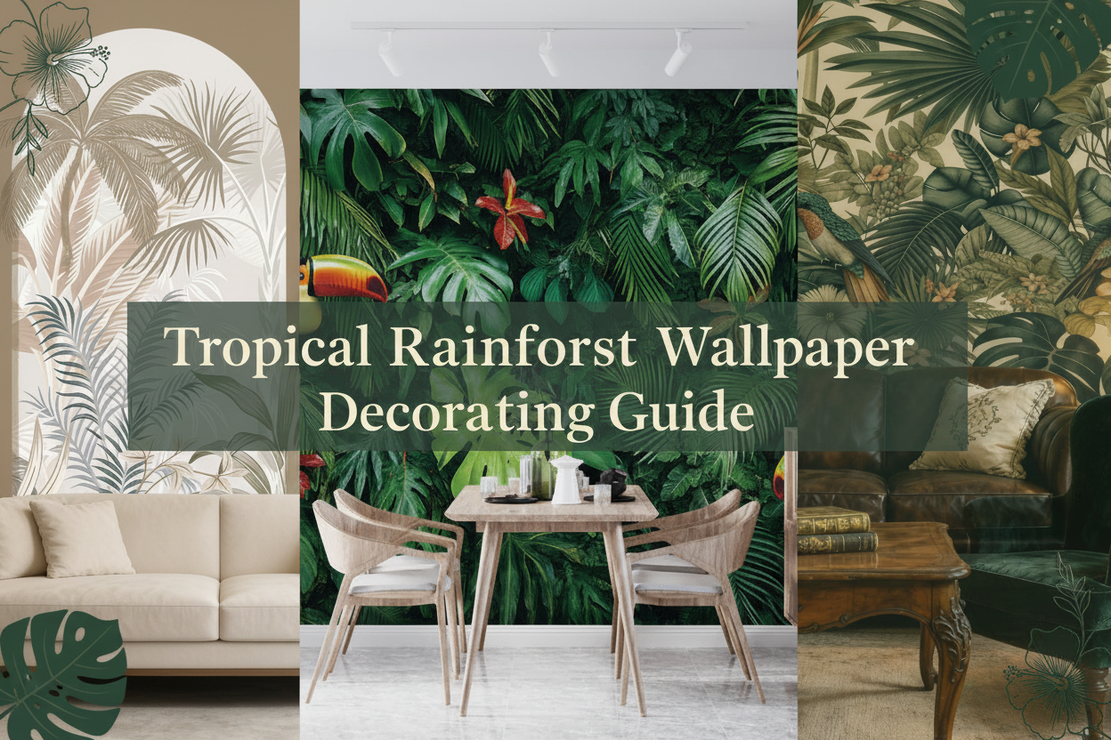 Tropical Rainforest Wallpaper Decorating Guide: Creating Your Vacation Style Home