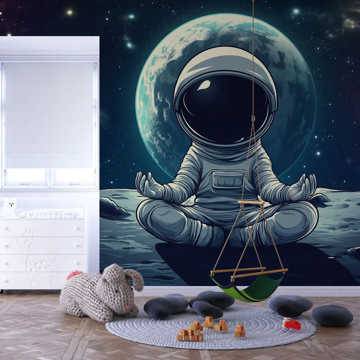 Mural Wallpaper astronaut | A cosmic break on the Moon