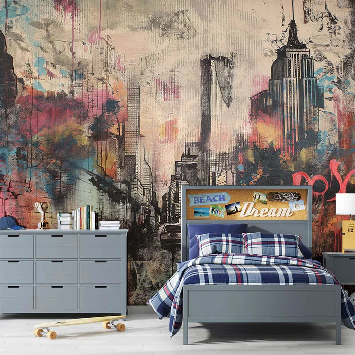 Mural Wallpaper teen room | Long live the street