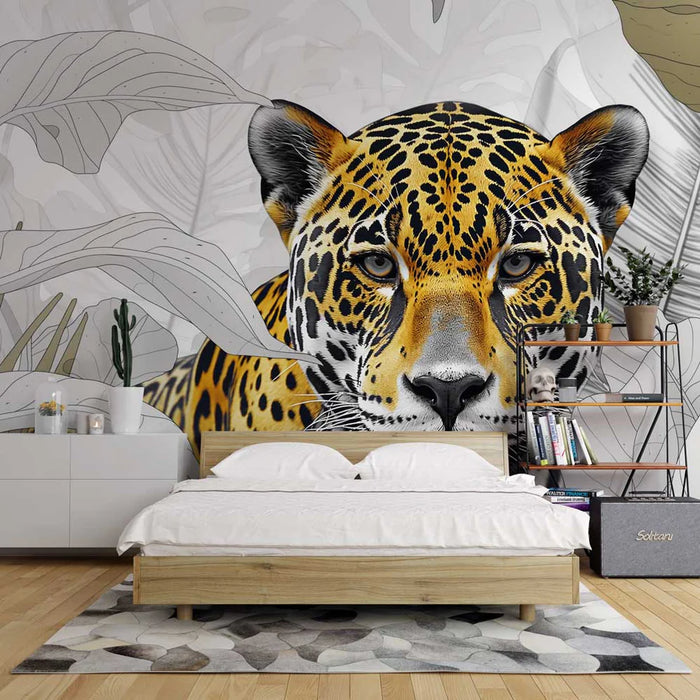 Cheetah Mural Wallpaper | Between Realism and Drawing