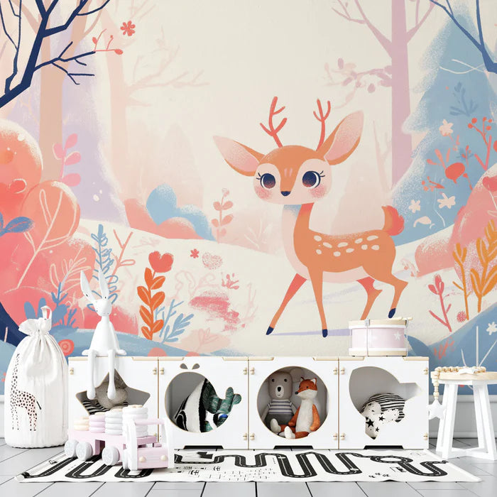 Deer Wallpaper | Snowy Forest