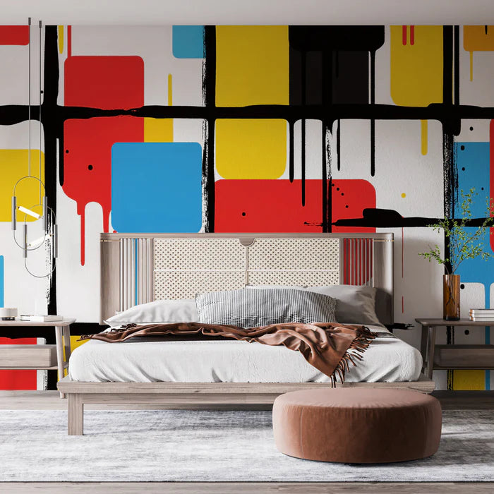 Abstract Geometric Mural Wallpaper | Cube