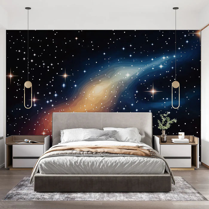 Mural Wallpaper galaxy | Colorful clouds in the universe