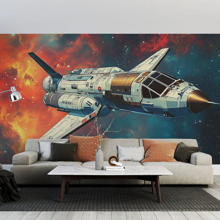 Mural Wallpaper space shuttle | Galactic exploration