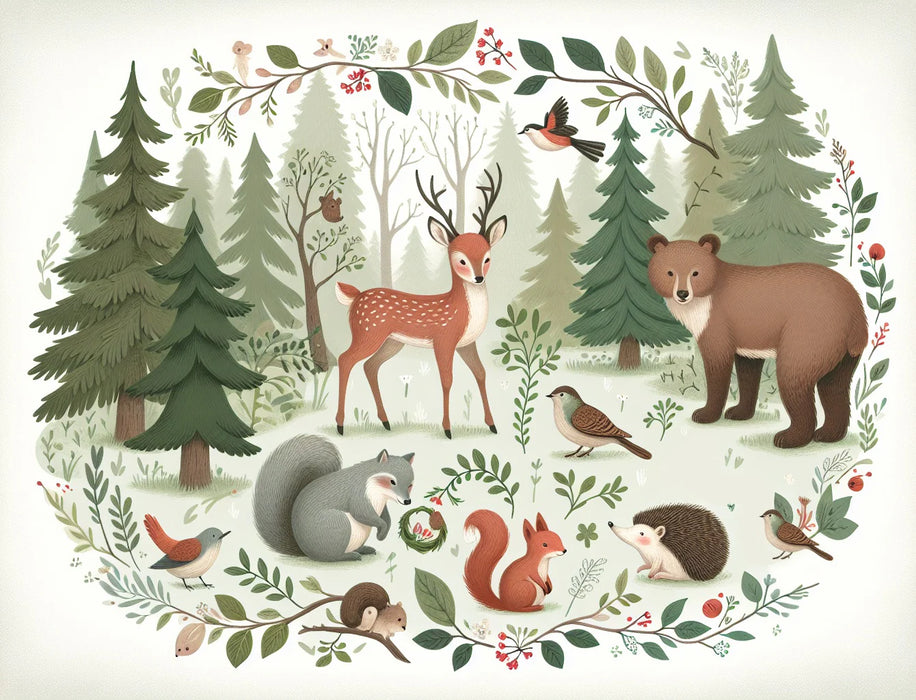 Deer Mural Wallpaper | Animals and Enchanted Forest