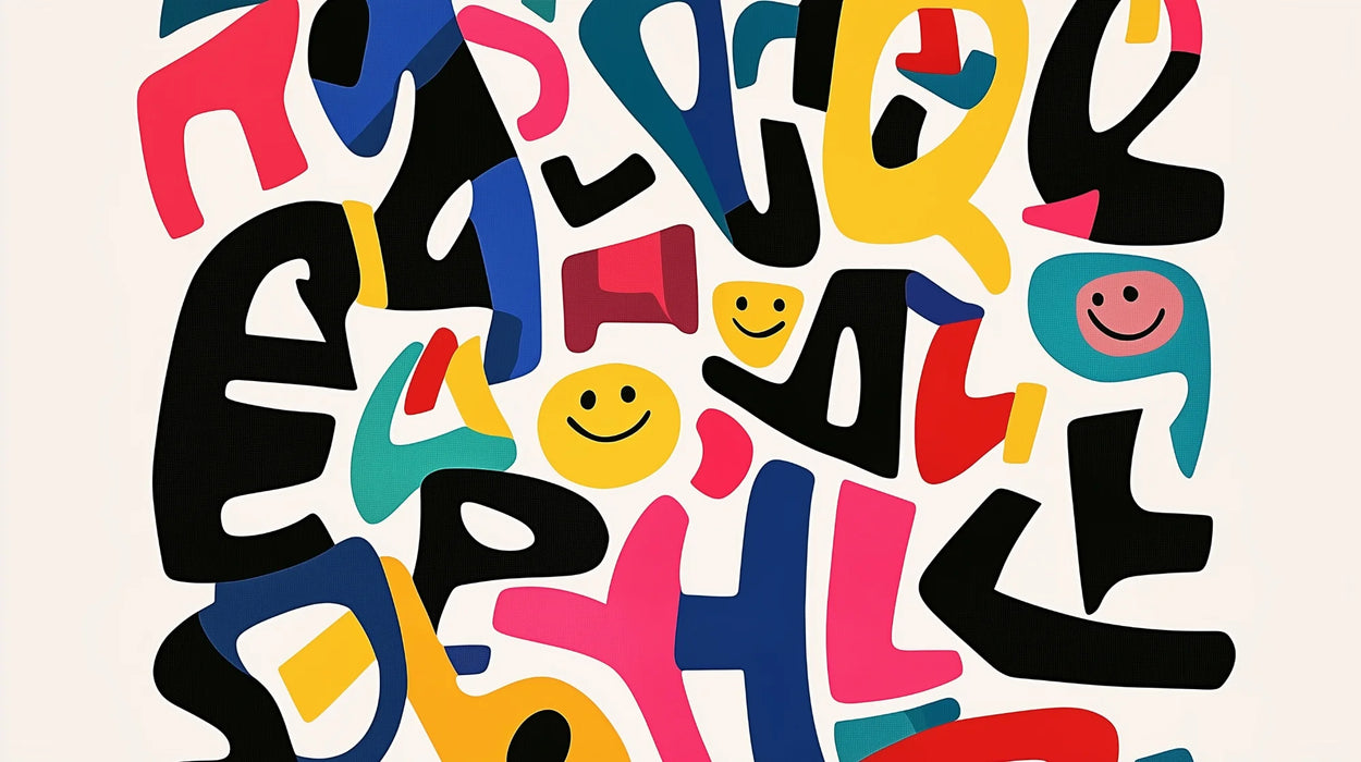 Mural Wallpaper abstract graffiti | Colorful and cheerful patterns