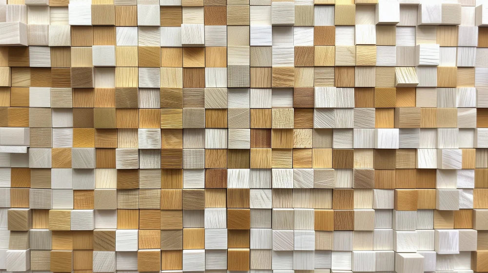 Mural Wallpaper 3D Wood | Natural Relief Design