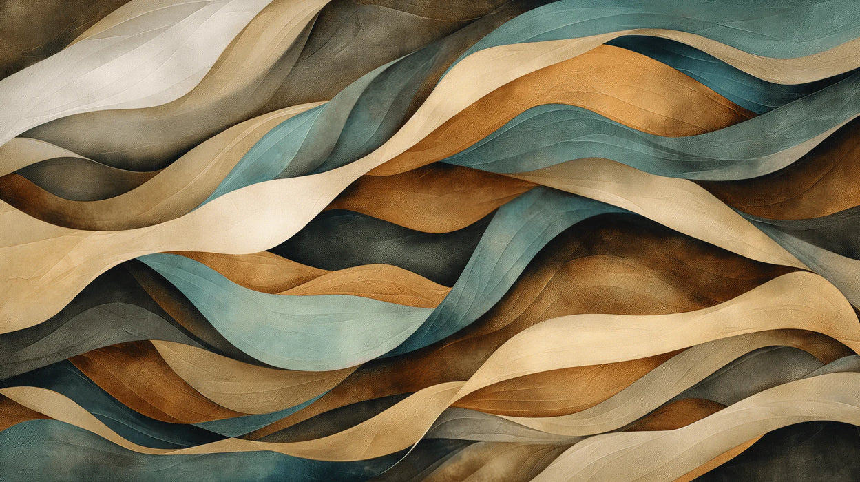 Abstract Mural Wallpaper | Waves Successions