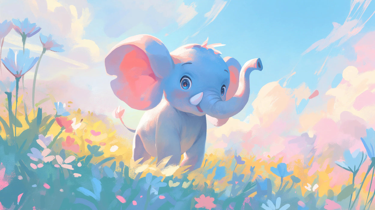 Elephant Mural Wallpaper | In the Heart of the Prairie