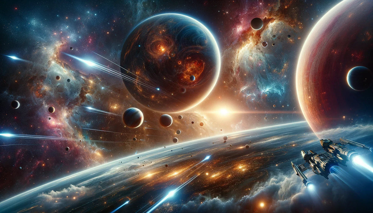 Space Mural Wallpaper | Realistic Planet and Galaxy