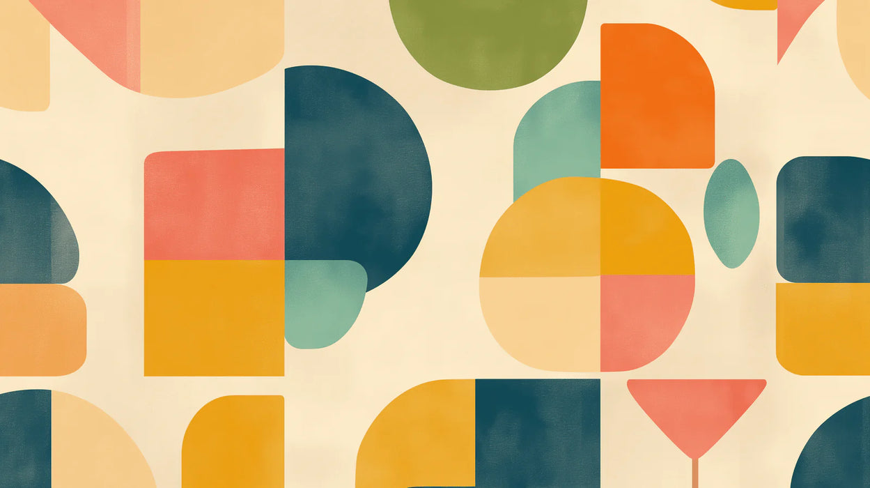 1970s Wallpaper | Multicolored Abstract Art