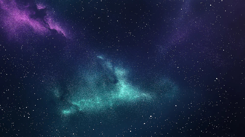 Mural Wallpaper galaxy | Twinkling stars and colorful clouds in the universe