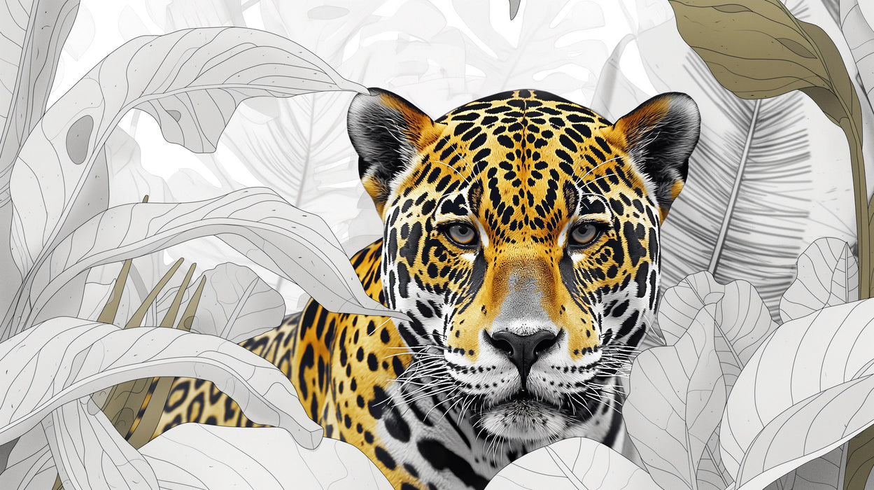 Cheetah Mural Wallpaper | Between Realism and Drawing