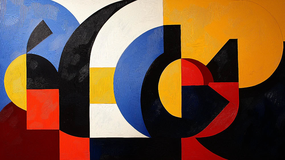 Colorful Art Deco Mural Wallpaper | Geometric Shapes