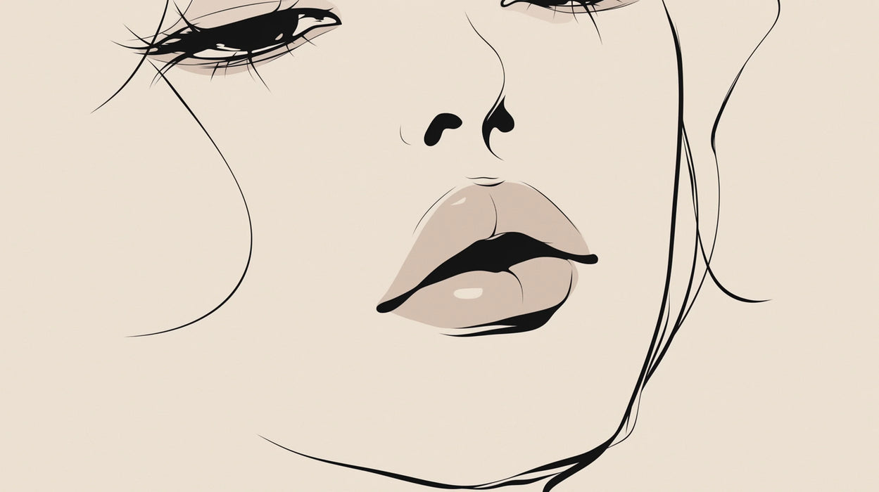 Line Art Mural Wallpaper | Sensual Woman