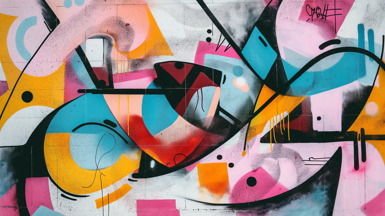 Mural Wallpaper teen room | Giant graffiti