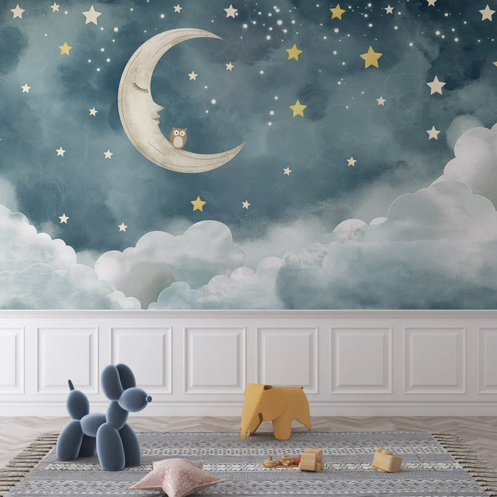 Moon Mural Wallpaper | Kids Room