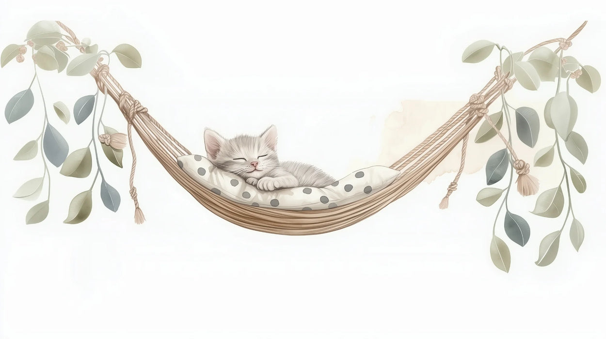 Mural Wallpaper chaton | Elegance and comfort suspended