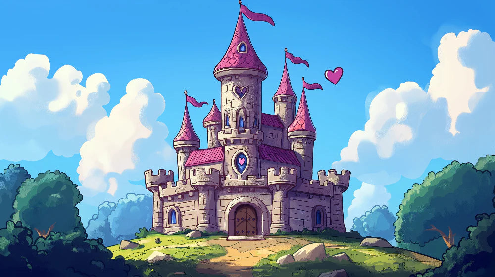 Mural Wallpaper fairy-tale castle | An enchanting castle with romantic details