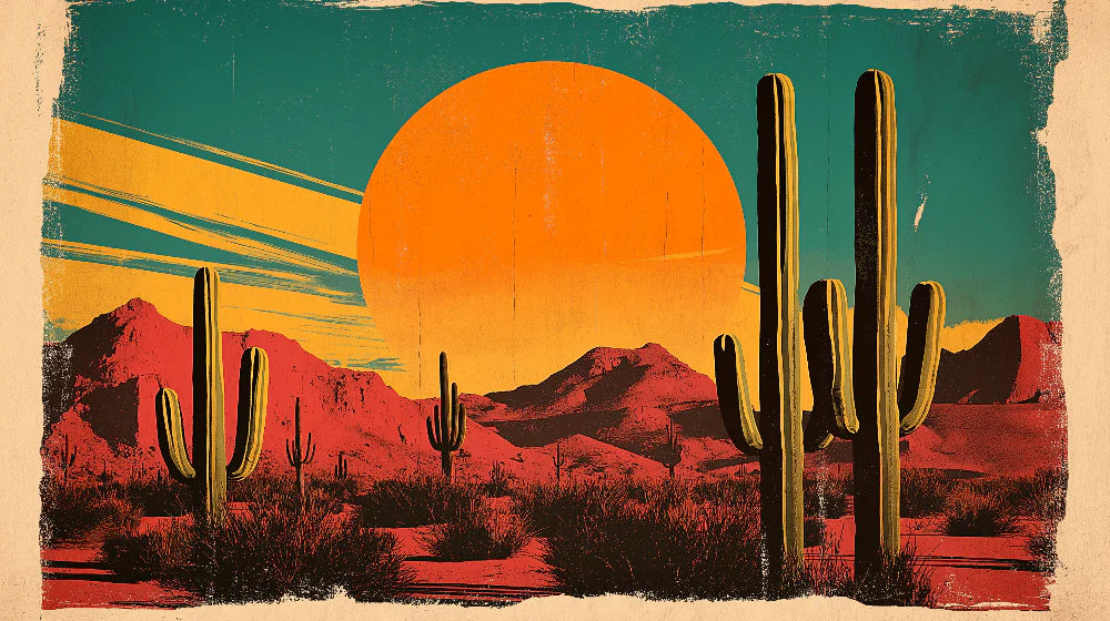Mural Wallpaper Mexican Desert | Like a movie poster