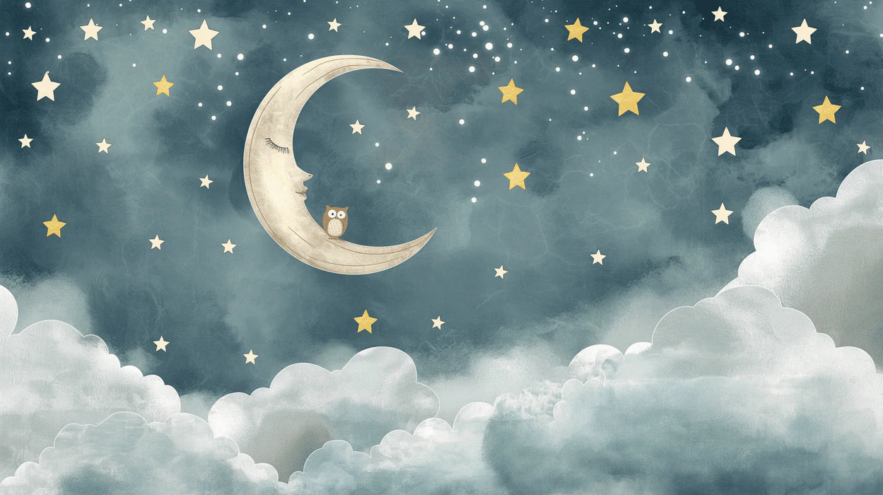 Moon Mural Wallpaper | Kids Room